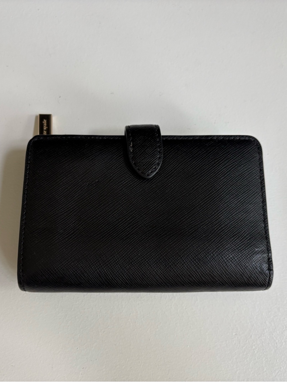 Kate Spade Black Leather Bi-Fold Wallet Medium - Picture 3 of 8